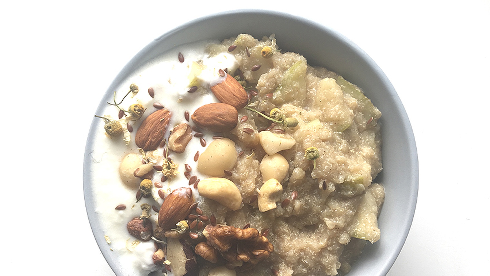 Chamomile, Cinnamon and Pear Porridge