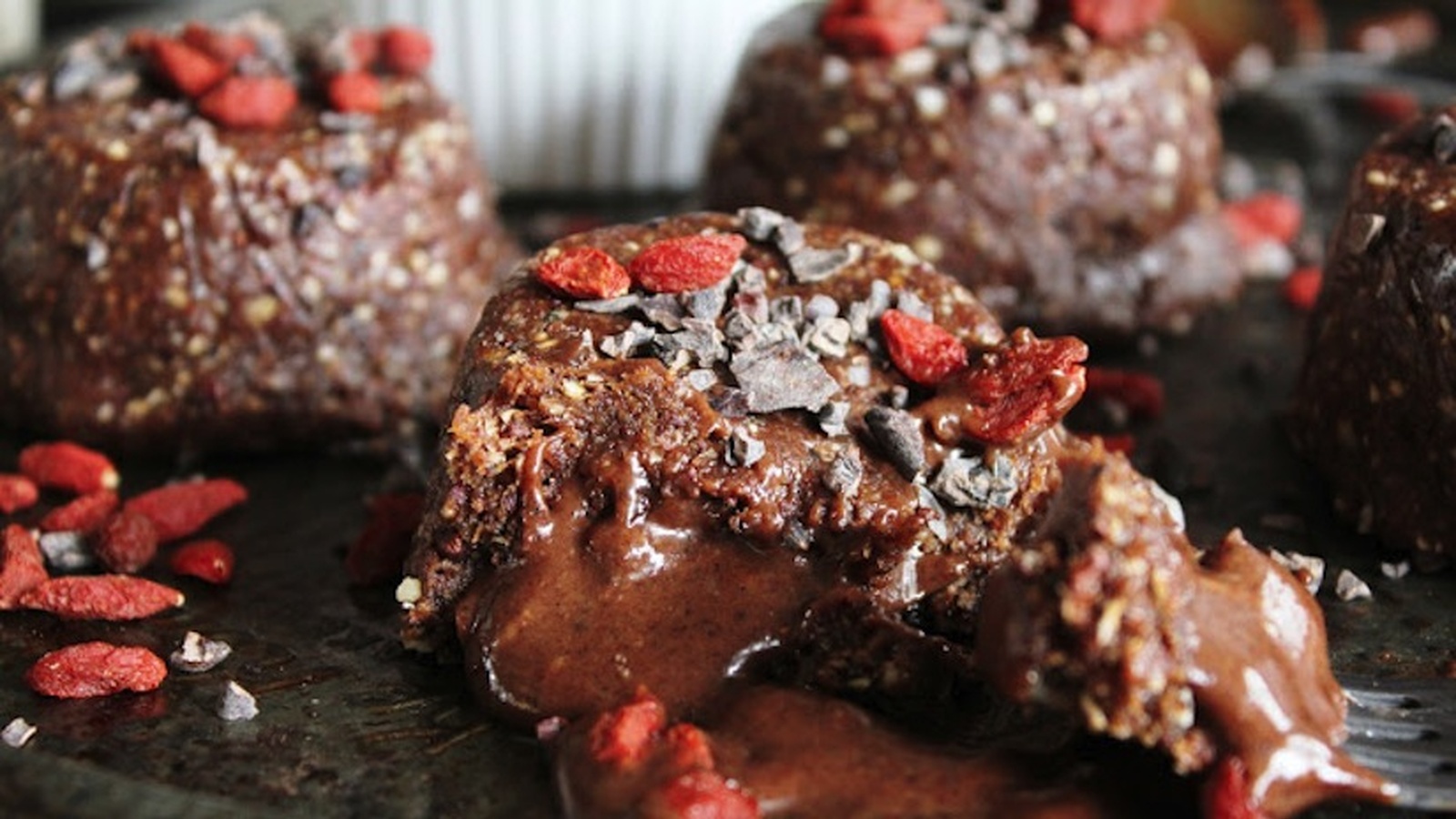 Raw Chocolate Molten Lava Cakes (Recipe)