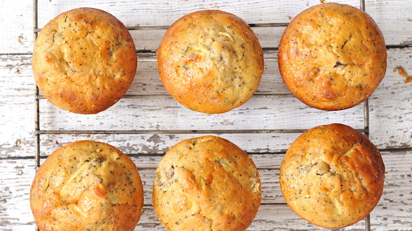 Zucchini, Lemon and Poppy Seed Muffins