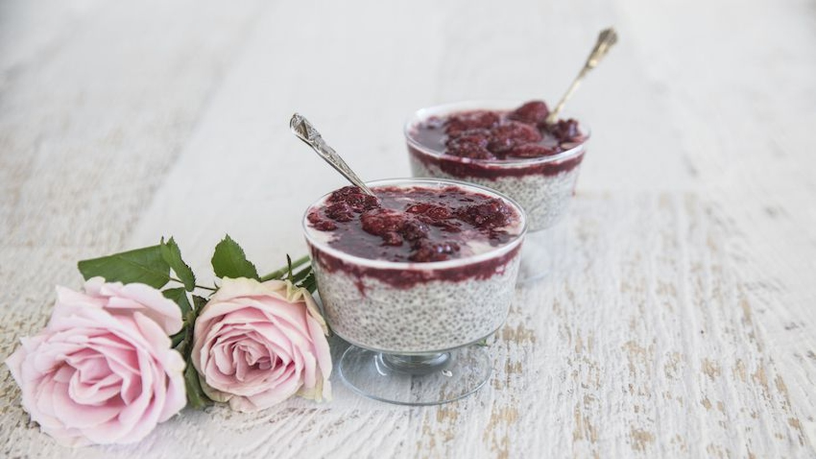 Vanilla & Rosewater Chia Seed Pudding