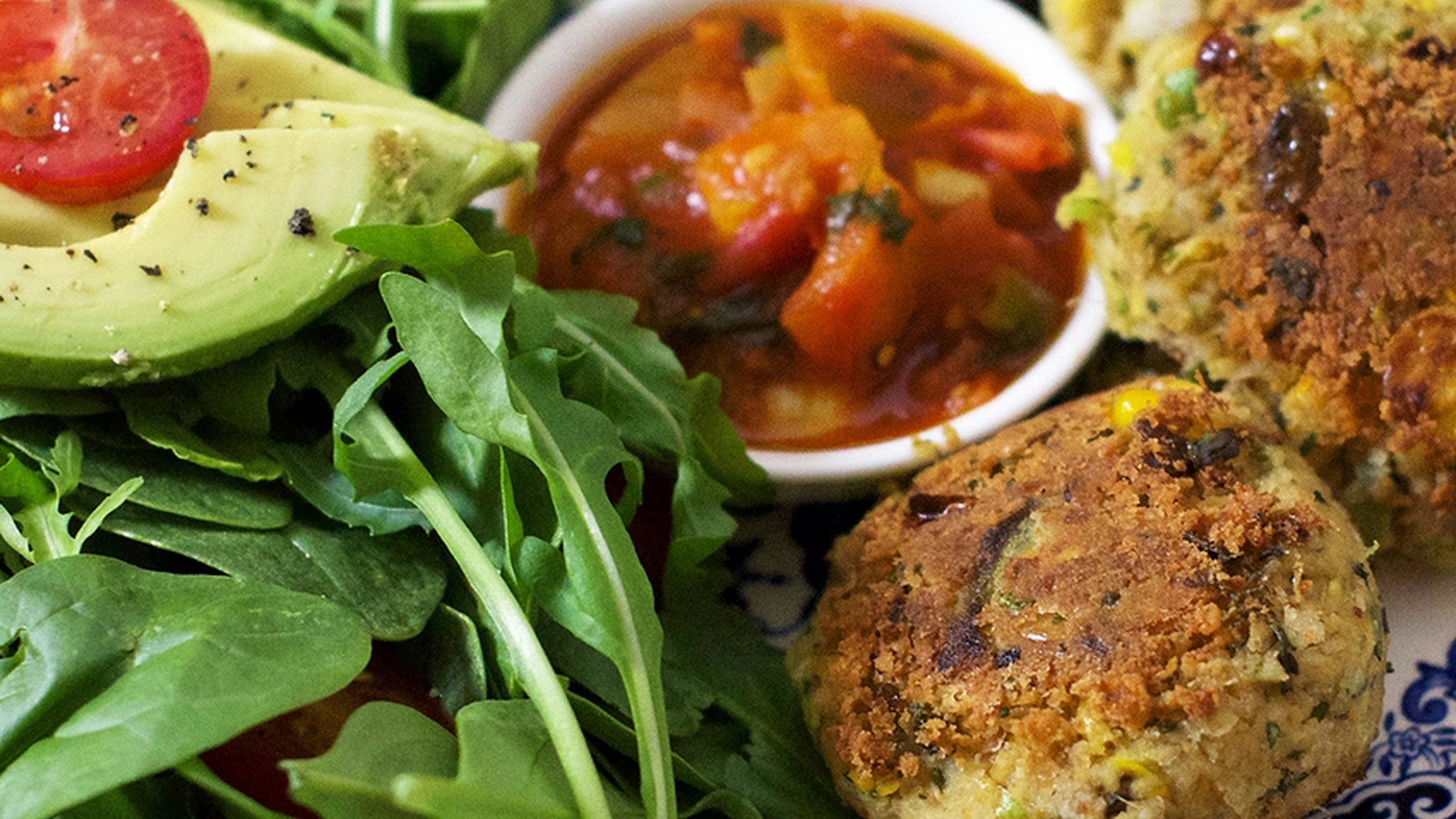 Chickpea Falafels With Chili Tomato Salsa