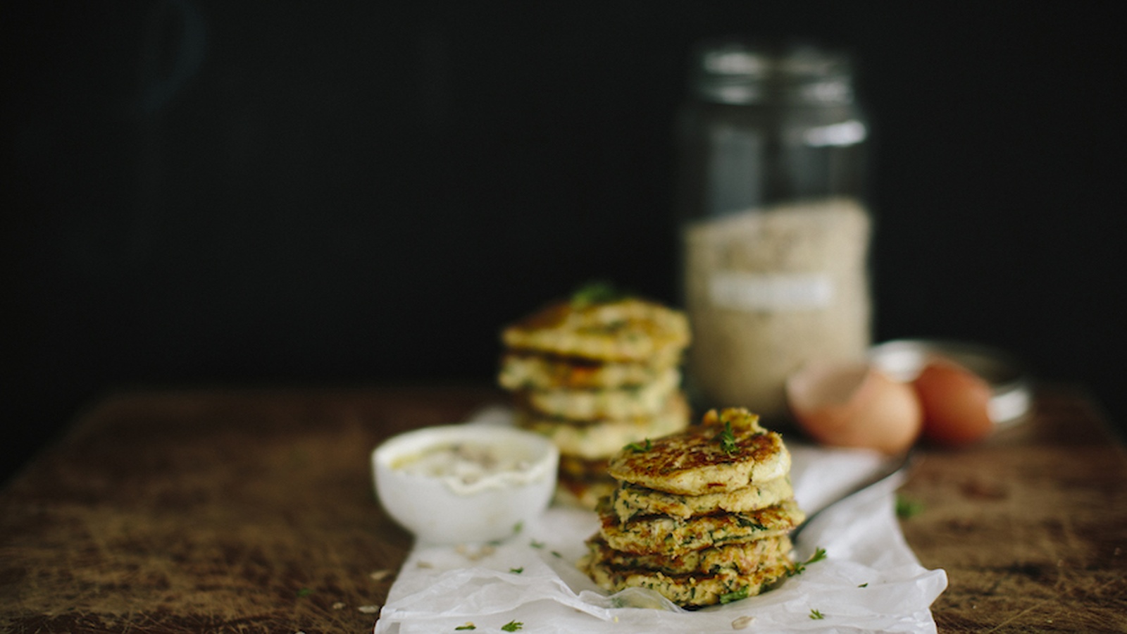 Gluten-Free Zucchini & Feta Fritters