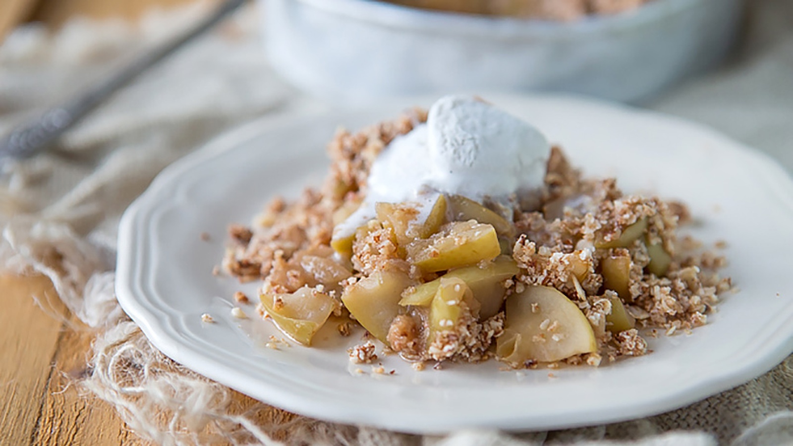 Vegan and Gluten Free Classic Apple Crumble