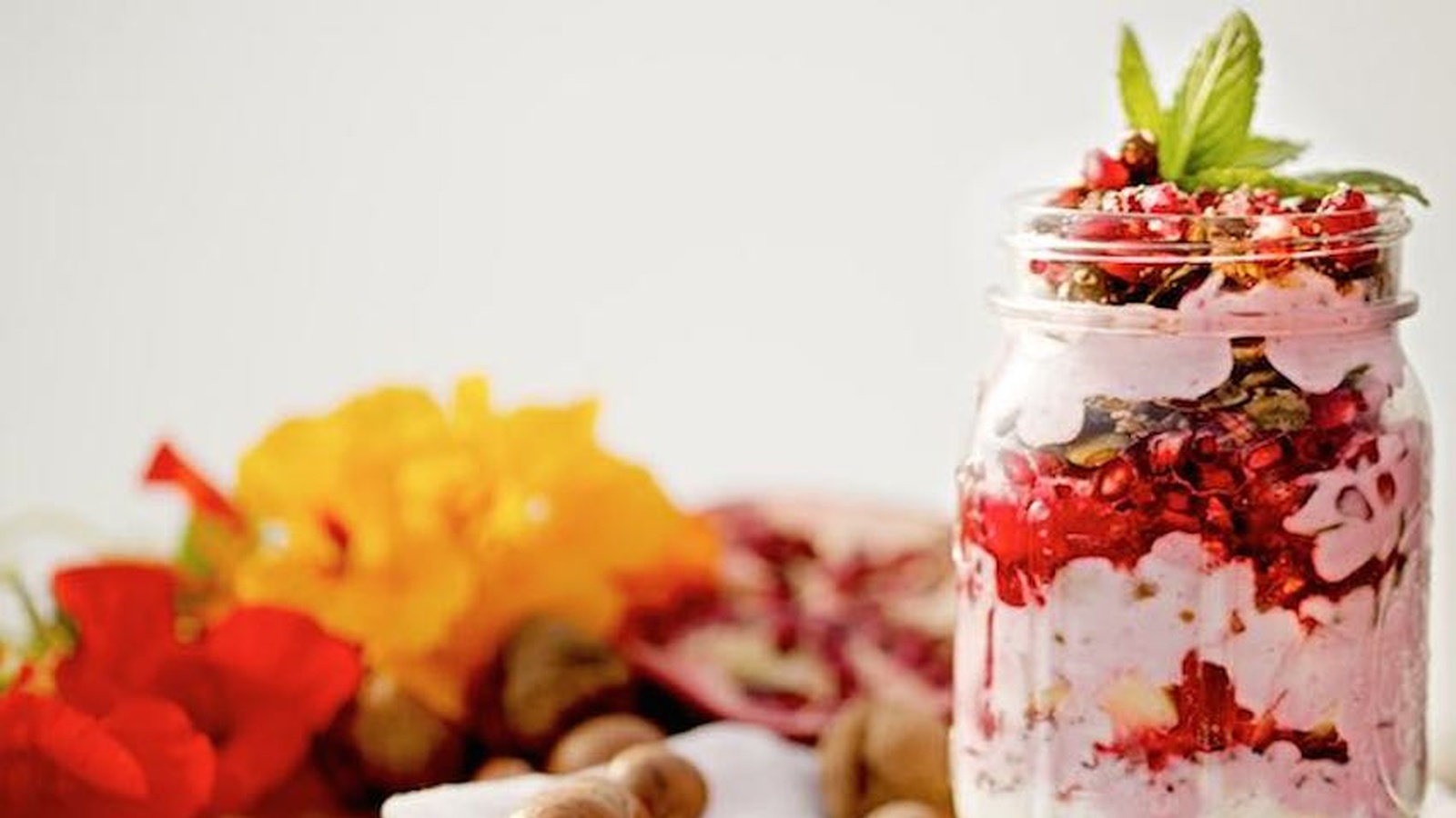 Coconut Yogurt With Pomegranate & Nuts