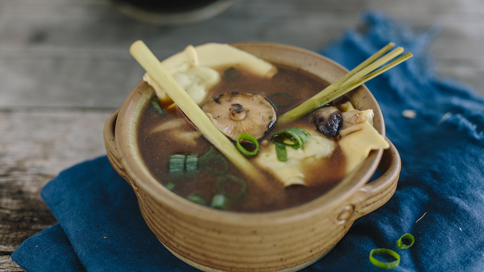 Quick & Easy Edamame Dumplings With Vegetable Broth