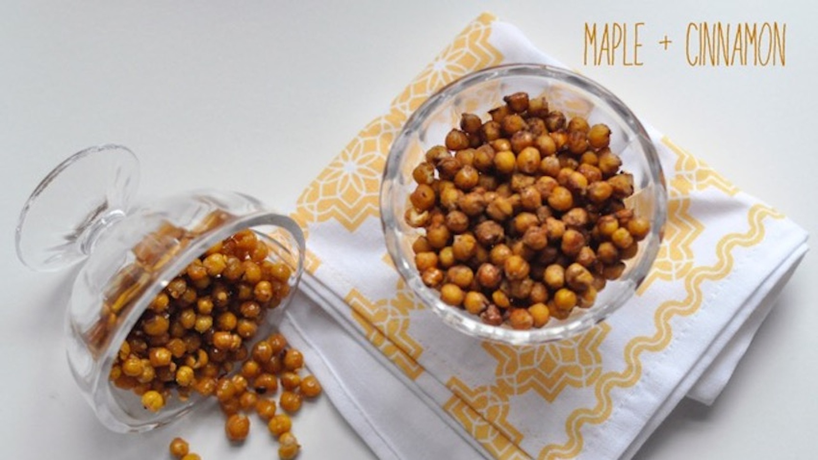 Roasted Chickpeas: Chili Sea Salt & Maple Cinnamon