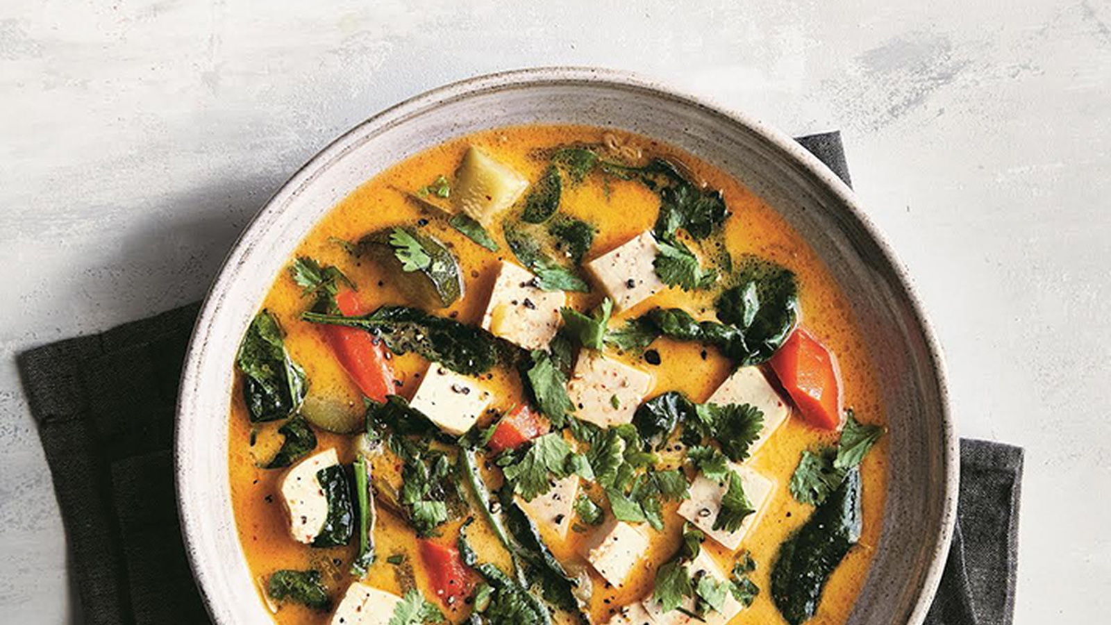 Vegan Coconut Curry Bowl with Tons of Veggies