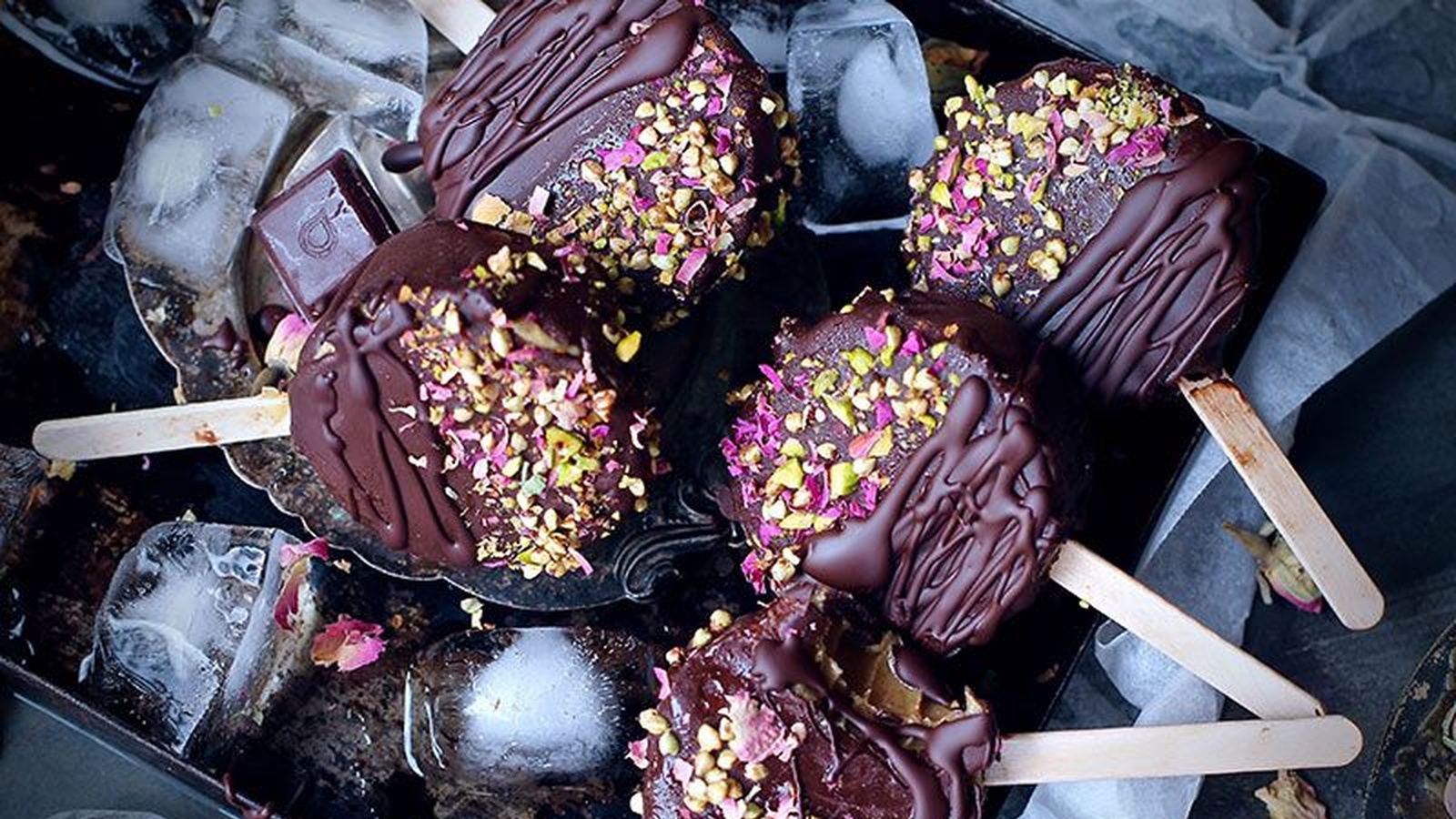 Salted Caramel And Peanut Butter Pops