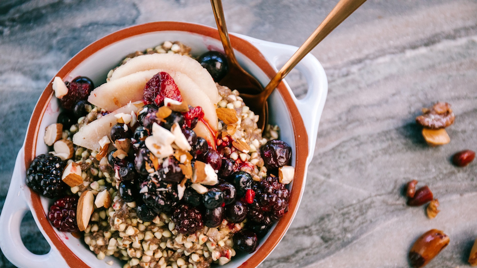 Buckwheat Porridge with Berry Compote