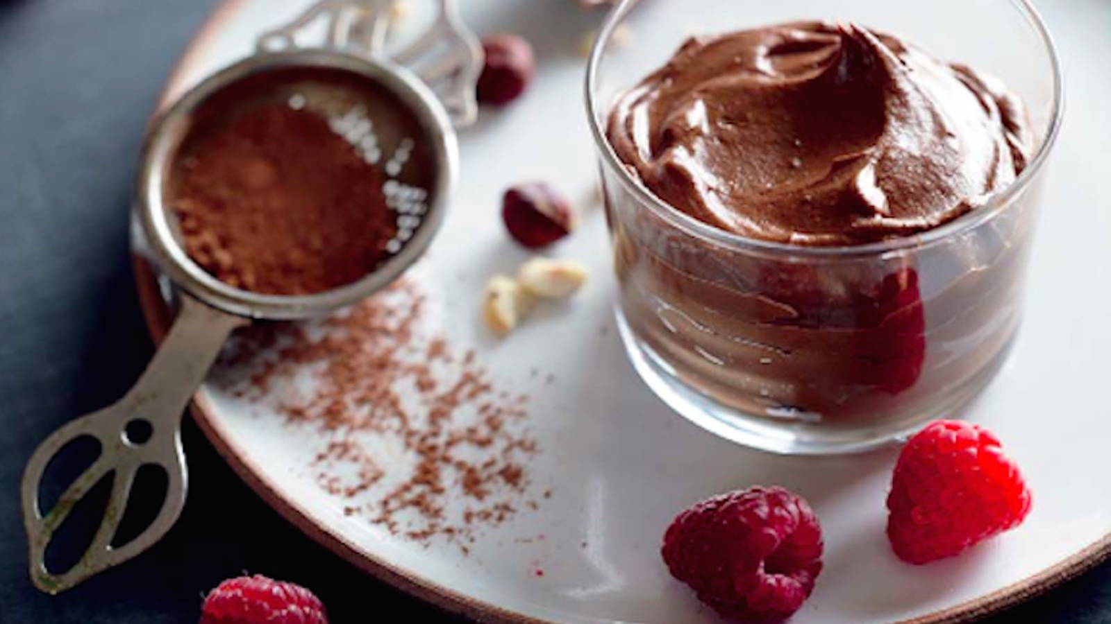 Chocado Mousse With Raspberries (Recipe)