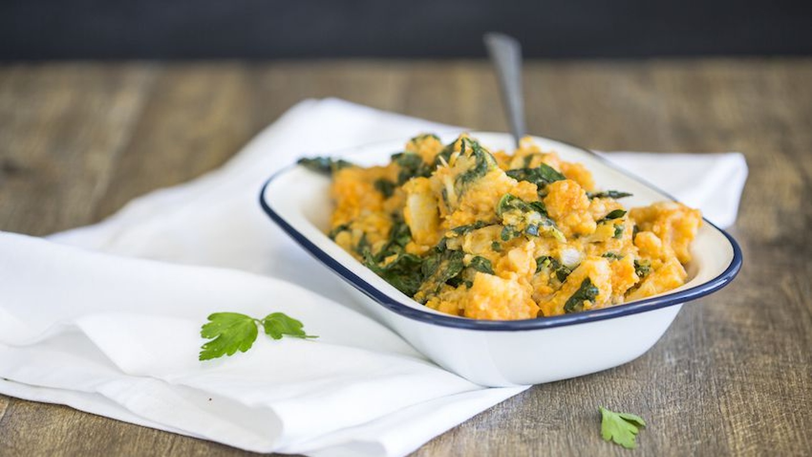 Mashed Root Vegetables And Silverbeet