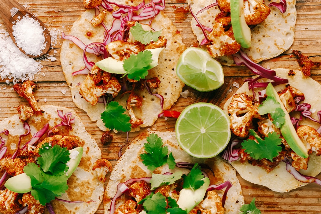 Crunchy Cauliflower Tacos with Zesty Slaw