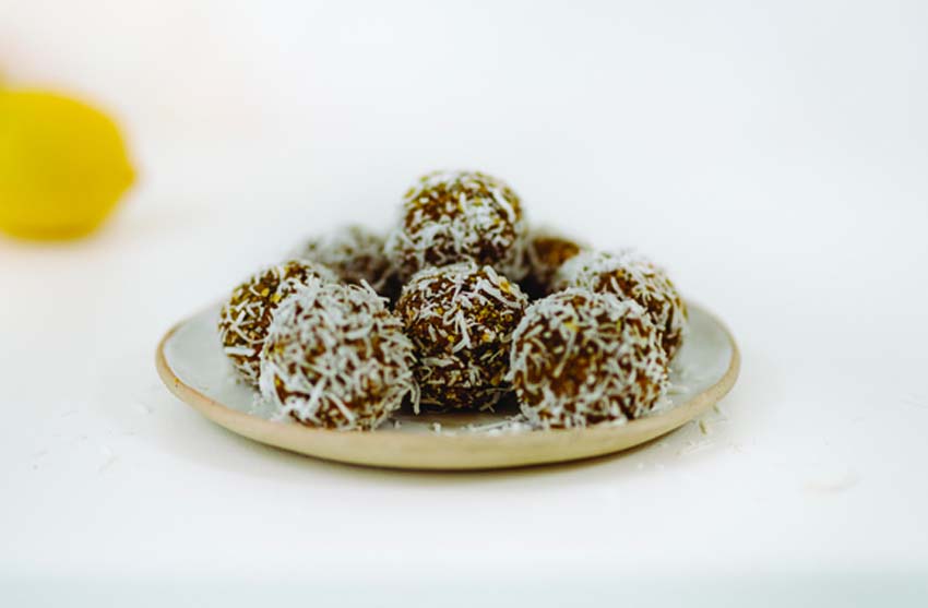 Lemon Coconut Turmeric Bliss Balls